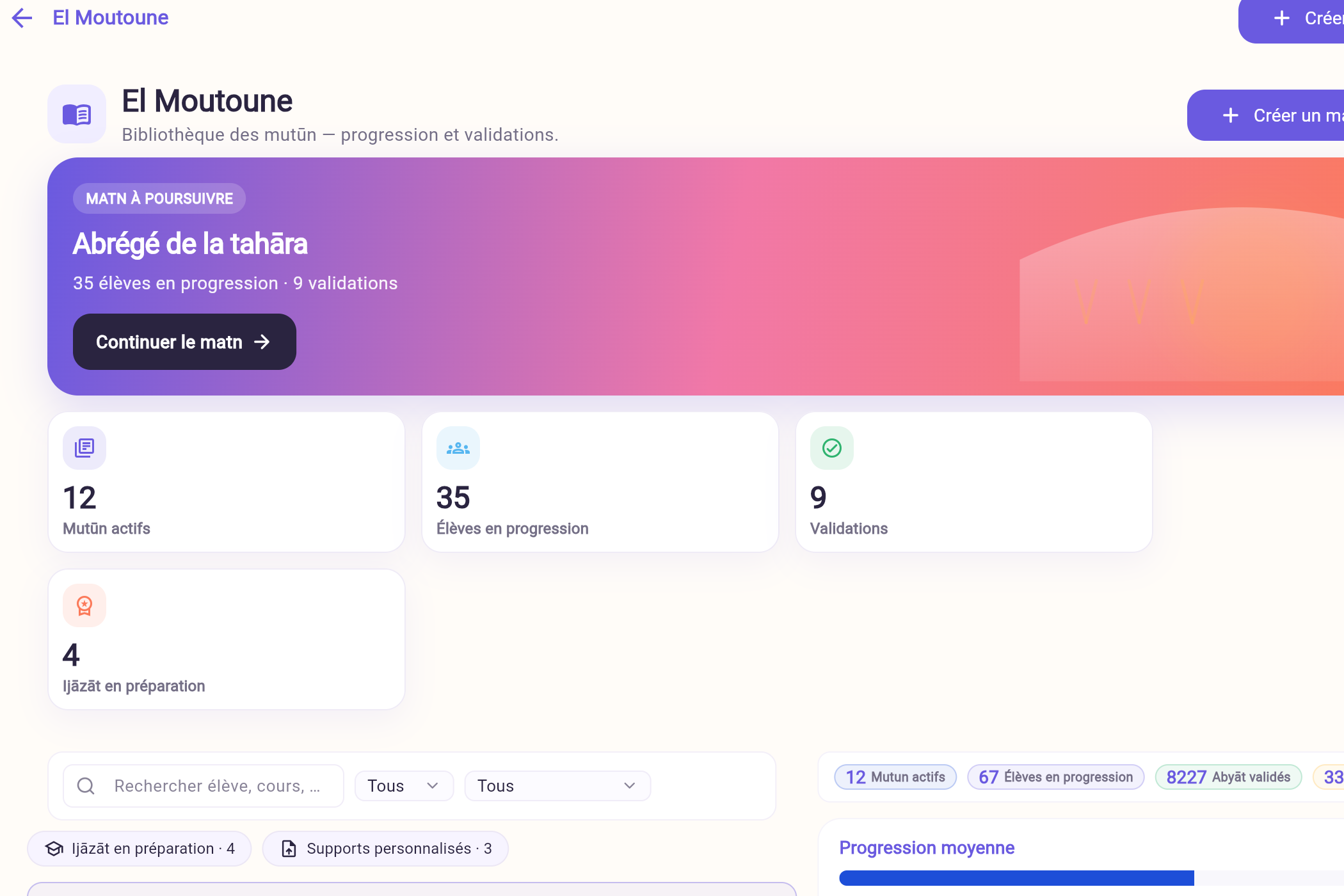 تكبير — المتون